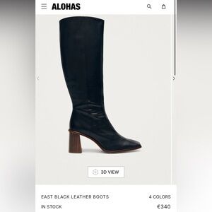 Alohas East Black Knee Boot